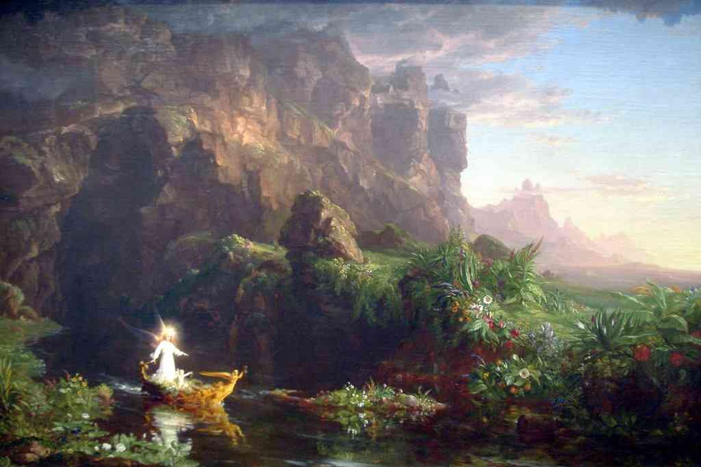 The Voyage Of Life Childhood Thomas Cole A4 Photo Print