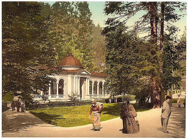 The Waldquelle Marienbad Bohemia Vintage A4 Photo Print