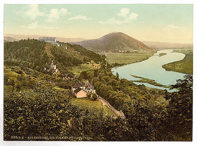 The Walhalla I Ratisbon Bavaria Vintage A4 Photo Print