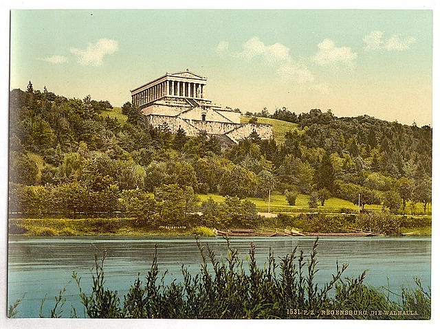 The Walhalla II Ratisbon Bavaria Vintage A4 Photo Print