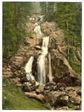 The Waterfall Treiberg Black Forest Baden Vintage A4 Photo Print