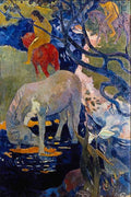 The White Horse Gauguin Impressionism A4 Photo Print
