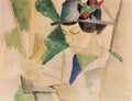 The Wife Of The Painter Reading August Macke Expressionism A4 Photo Print