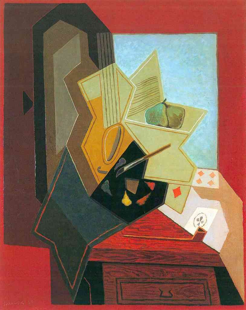 The Window Of The Painter Juan Gris Abstract Art A4 Photo Print