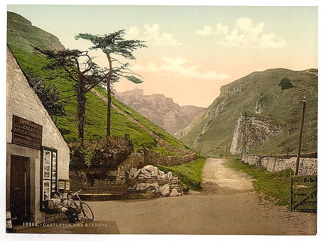 The Winnets Castleton Derbyshire Vintage A4 Photo Print
