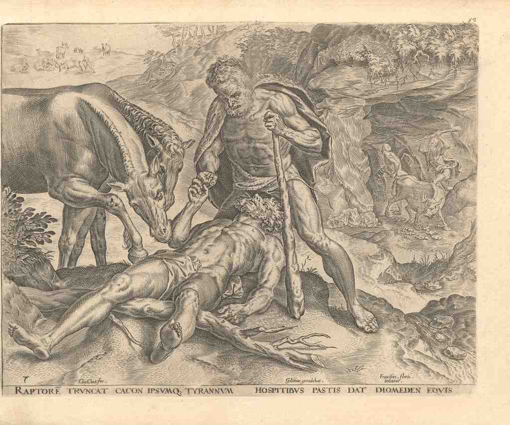 The Works Of Hercules 1563d Vintage A4 Photo Print