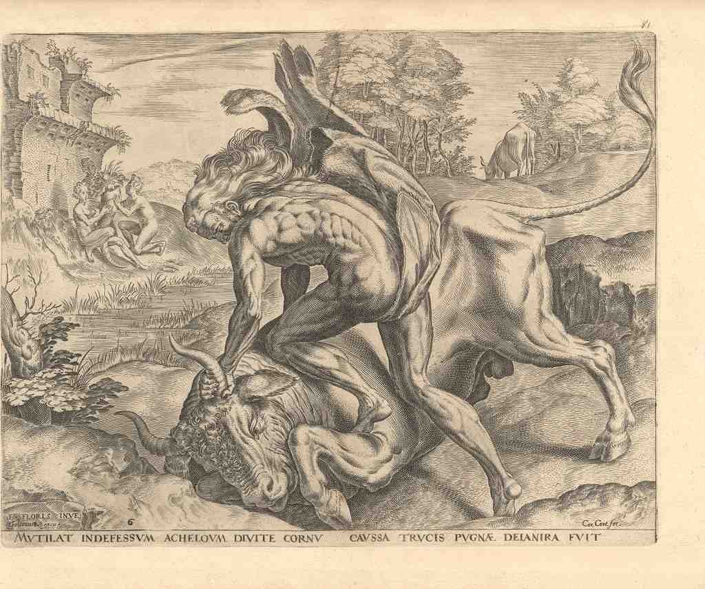 The Works Of Hercules 1683e Vintage A4 Photo Print