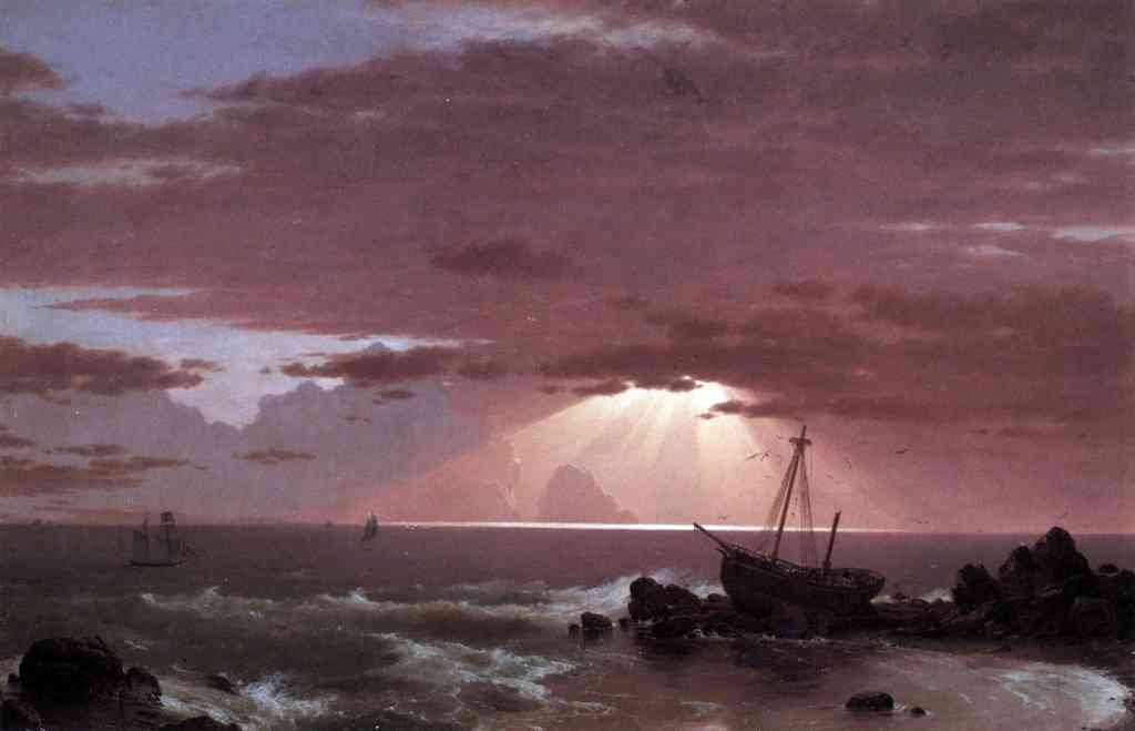 The Wreck Frederick Edwin Church A4 Photo Print