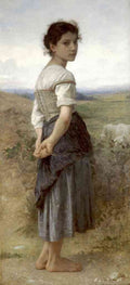 The Young Shepherdess Bouguereau A4 Photo Print