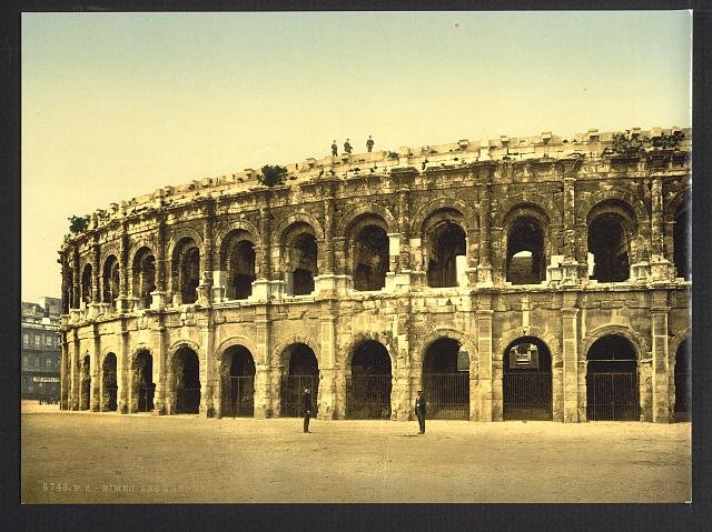 The arena Nîmes Vintage A4 Photo Print