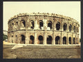 The arena exterior Nîmes Vintage A4 Photo Print
