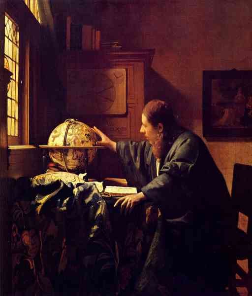 The astronomer by Vermeer A4 Photo Print