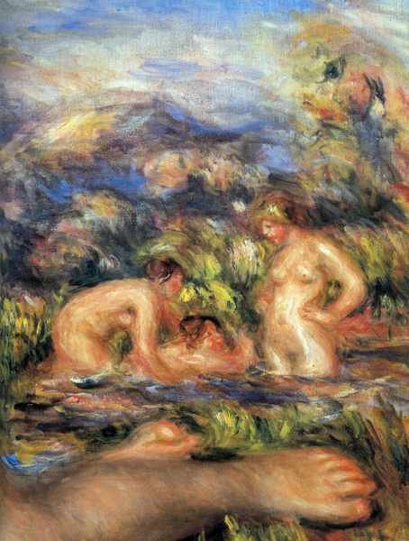 The bathers Detail Renoir A4 Photo Print
