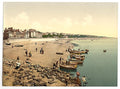 The beach Exmouth Vintage A4 Photo Print