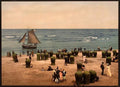 The beach Scheveningen III Vintage A4 Photo Print
