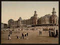 The beach and Kursaal Blankenberghe Vintage A4 Photo Print