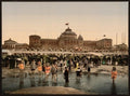 The beach and Kursaal Scheveningen Vintage A4 Photo Print