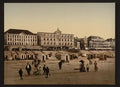 The beach and hotels Blankenberghe Vintage A4 Photo Print