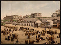 The beach and hotels Scheveningen Vintage A4 Photo Print