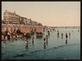 The beach and the sea Blankenberghe Vintage A4 Photo Print