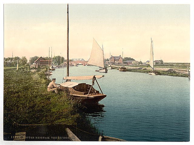 The bridge Potter Heigham Vintage A4 Photo Print