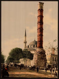 The burnt column Constantinople Vintage A4 Photo Print