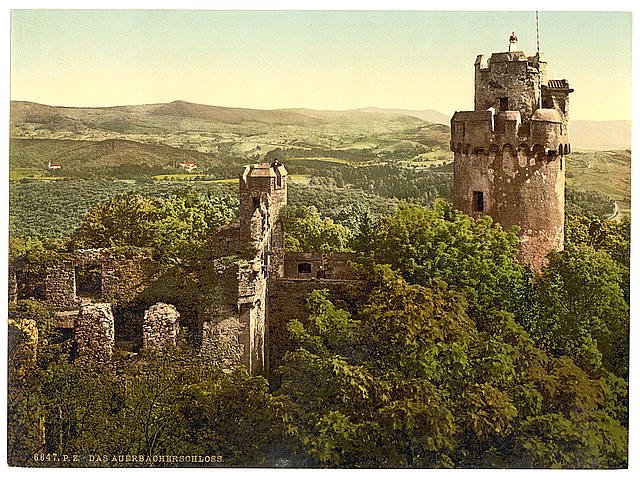 The castle Auerbach Hartz Vintage A4 Photo Print