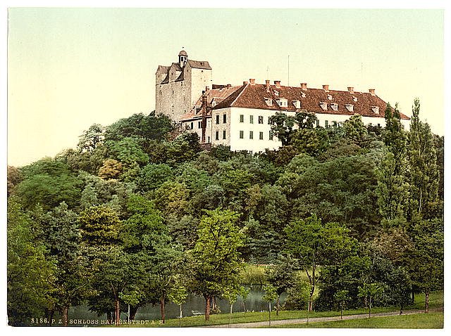 The castle Ballenstedt Hartz Vintage A4 Photo Print