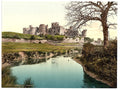 The castle Caerphilly Vintage A4 Photo Print
