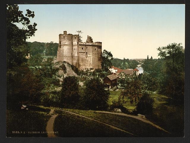 The castle Clisson Vintage A4 Photo Print