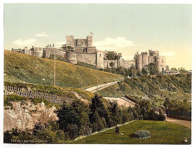 The castle Dover Vintage A4 Photo Print