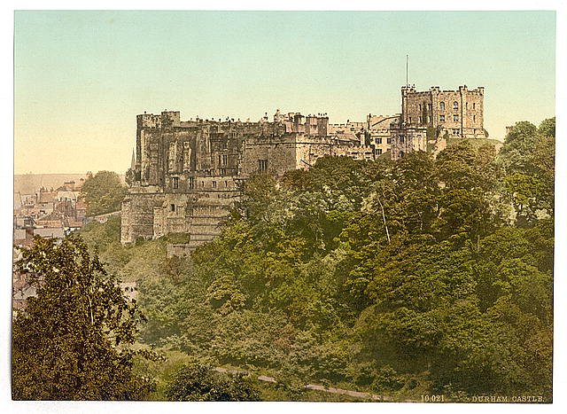 The castle Durham Vintage A4 Photo Print