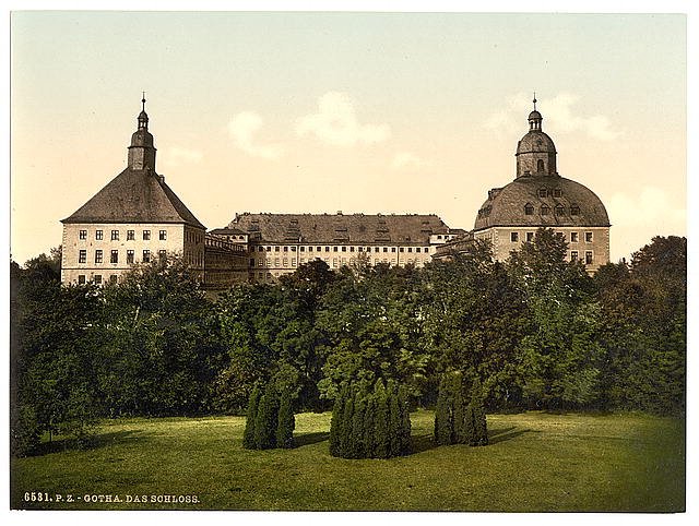 The castle Gotha Thuringia Vintage A4 Photo Print