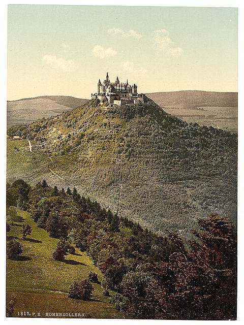 The castle Hohenzollern Vintage A4 Photo Print