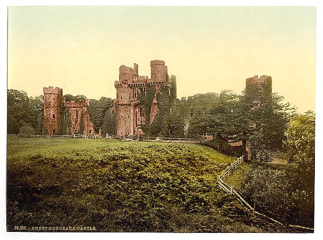 The castle Hurstmonceux Vintage A4 Photo Print