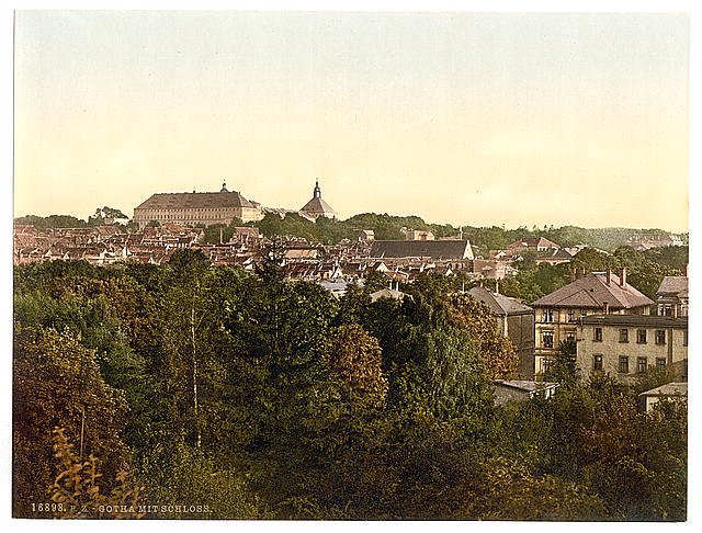 The castle II Gotha Thuringia Vintage A4 Photo Print