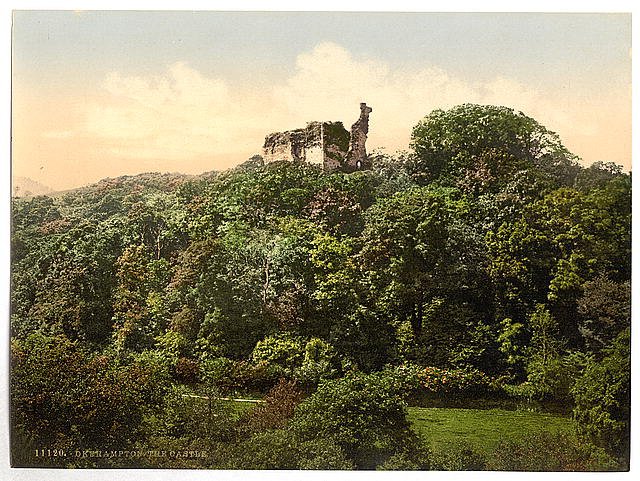 The castle Okehampton Vintage A4 Photo Print
