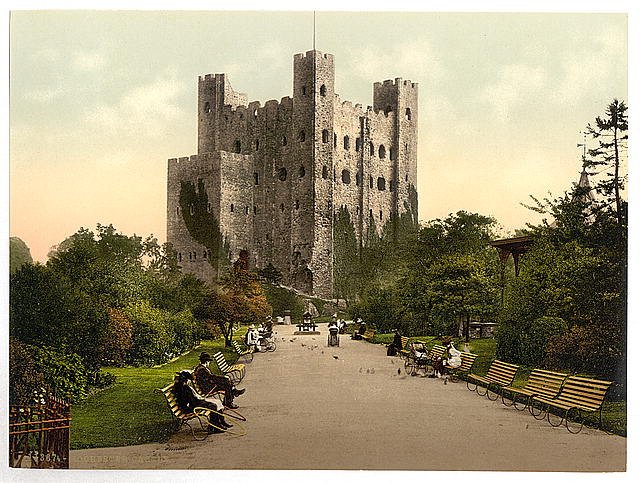 The castle Rochester Vintage A4 Photo Print