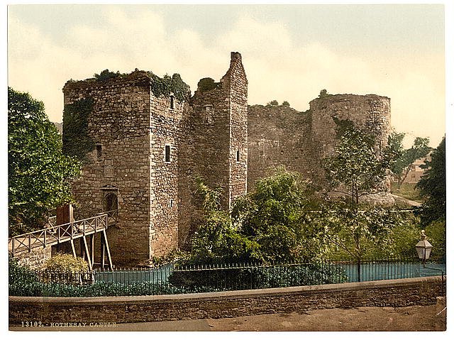 The castle Rothsay Vintage A4 Photo Print