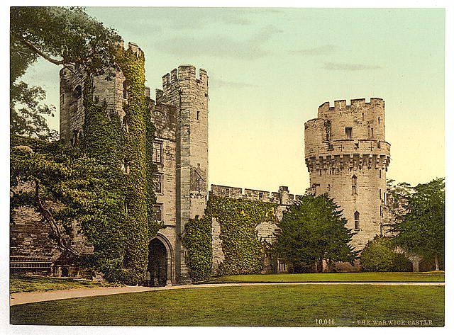The castle Warwick Vintage A4 Photo Print