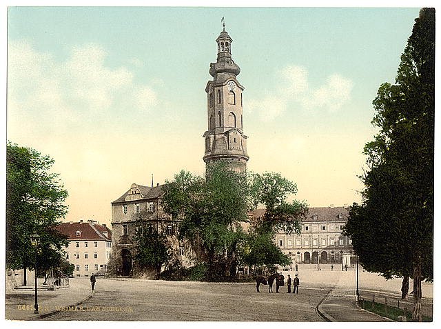 The castle Weimar Thuringia Vintage A4 Photo Print