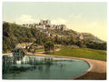 The castle from the park Dover Vintage A4 Photo Print