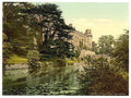 The castle from the river Warwick Vintage A4 Photo Print