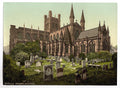 The cathedral Chester Vintage A4 Photo Print