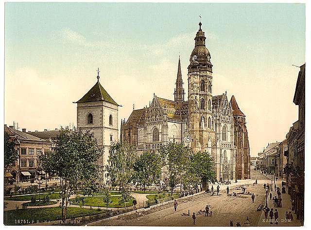 The cathedral Kaschau Hungary Vintage A4 Photo Print