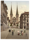 The cathedral Lucerne Vintage A4 Photo Print