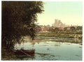The cathedral from the river Ely Vintage A4 Photo Print