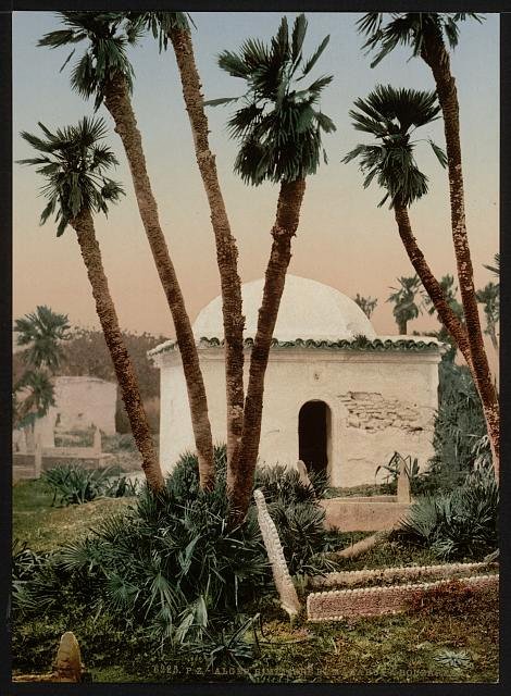 The cemetery with chapel Algiers Vintage A4 Photo Print