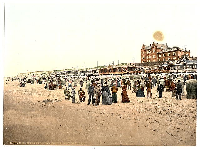 The chalets I Westerland Sylt Schleswig Holstein Vintage A4 Photo Print