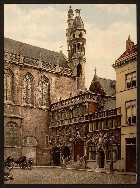 The chapel Bruges Vintage A4 Photo Print